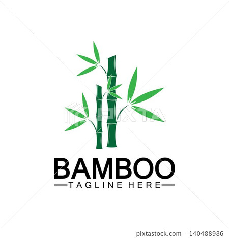 Bamboo Logo Template vector icon illustration design Bamboo Logo Template vector icon illustration design 140488986