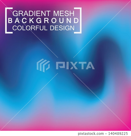 Abstract blurred holographic gradient mesh effect background 140489225