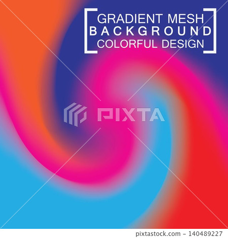 Abstract blurred holographic gradient mesh effect background 140489227