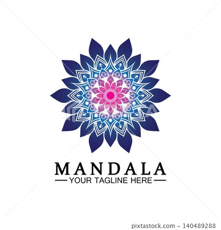 Circle pattern petal Flower Mandala Vector logo template illustration. Colorful template for spiritual retreat or yoga studio,Ornamental business cards,vintage luxury, ornamental decoration Circle pattern petal Flower Mandala Vector logo template illustration. Colorful template for spiritual retreat or yoga studio,Ornamental business cards,vintage luxury, ornamental decoration 140489288