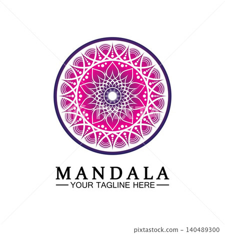 Circle pattern petal Flower Mandala Vector logo template illustration. Colorful template for spiritual retreat or yoga studio,Ornamental business cards,vintage luxury, ornamental decoration Circle pattern petal Flower Mandala Vector logo template illustration. Colorful template for spiritual retreat or yoga studio,Ornamental business cards,vintage luxury, ornamental decoration 140489300