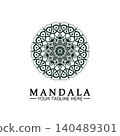 Circle pattern petal Flower Mandala Vector logo template illustration. Colorful template for spiritual retreat or yoga studio,Ornamental business cards,vintage luxury, ornamental decoration 140489301