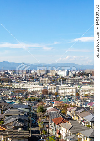 [Tokyo] Scenery of a suburban residential area 140489333