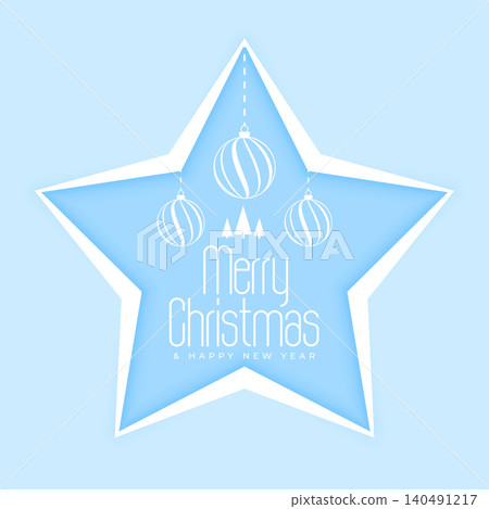 merry christmas winter season background with xmas bauble merry christmas winter season background with xmas bauble 140491217
