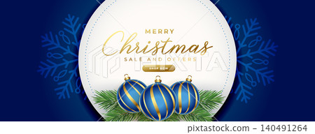realistic navy blue merry christmas sale banner design realistic navy blue merry christmas sale banner design 140491264