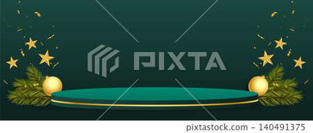 3d platform podium christmas banner design 3d platform podium christmas banner design 140491375