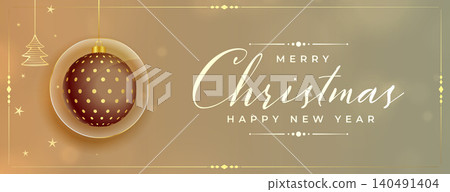 merry christmas festival banner decorative design merry christmas festival banner decorative design 140491404
