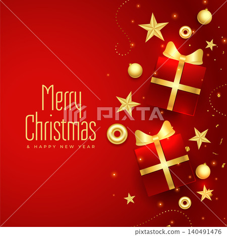 merry christmas red gift card background design merry christmas red gift card background design 140491476