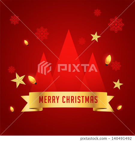 merry christmas celebration greeting card design merry christmas celebration greeting card design 140491492