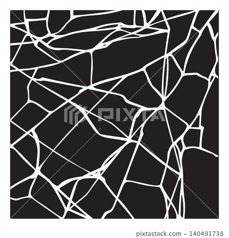 A square, black and white background with cracks and shards. A square, black and white background with cracks and shards. 140491738
