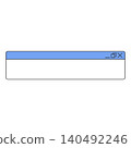 Retro window computer interface UI UX user software, old dialog window 90's nostalgic OS vector blue platform design 140492246