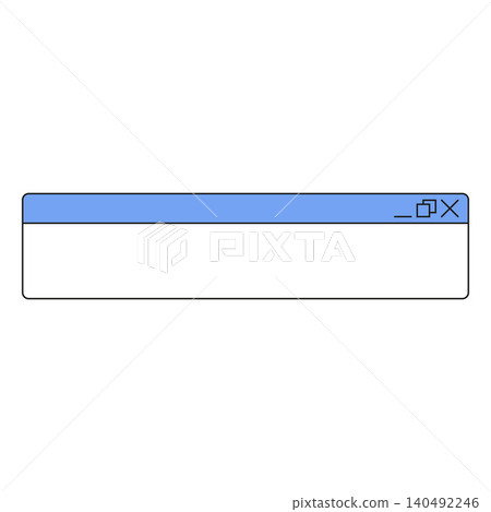 Retro window computer interface UI UX user software, old dialog window 90's nostalgic OS vector blue platform design Retro window computer interface UI UX user software, old dialog window 90's nostalgic OS vector blue platform design 140492246