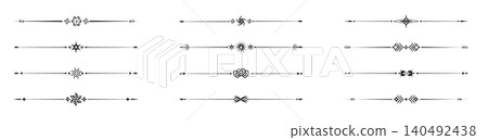 Luxury vintage decoration with intricate lace patterns, ornate corners, and classic geometric elements for elegant design. Luxury vintage decoration with intricate lace patterns, ornate corners, and classic geometric elements for elegant design. 140492438