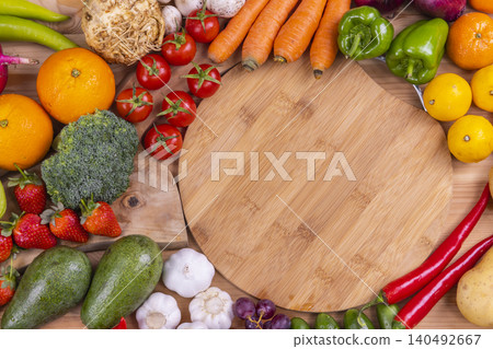 healthy, fresh, raw vegetables and fruits healthy, fresh, raw vegetables and fruits 140492667