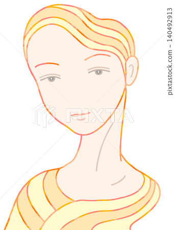 Women's illustration - Yellow - Adult woman 140492913