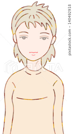 女性插畫—男孩氣 女性插畫—男孩氣 140492918