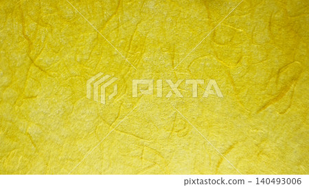 Yellow Japanese paper texture background material 140493006