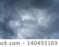 Kanazawa, Japan - Oct 6 2024, panoramic view of overcast sky with dark rain clouds, at daytime, Kanazawa, Japan 140493169