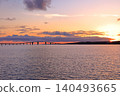 [Okinawa Prefecture] Irabu Bridge at dusk (Miyako Island) 140493665