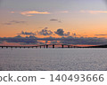 [Okinawa Prefecture] Irabu Bridge at dusk (Miyako Island) 140493666