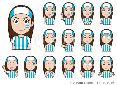 Women's supporters of the Argentine national team Women's supporters of the Argentine national team 140494046