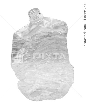 Crushed plastic bottles Crushed plastic bottles 140494244