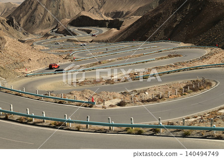 The Panlong Ancient Road, or "Panlong Gudao" is one of the most breathtaking routes in southern Xinjiang. 140494749
