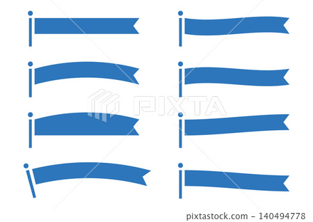 Simple flag set with text space Simple flag set with text space 140494778
