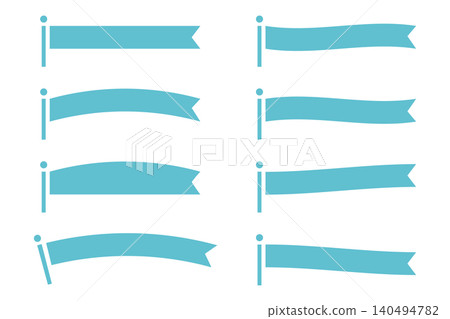 Simple flag set with text space Simple flag set with text space 140494782