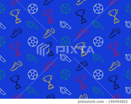 Soccer background blue Soccer background blue 140494802