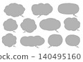 一個模糊的對話框（灰色），表達了擔憂和焦慮 140495160