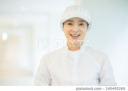 Part-time staff working in white coats Part-time staff working in white coats 140495269