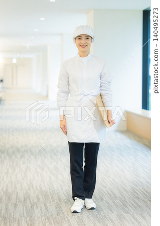 Part-time staff working in white coats Part-time staff working in white coats 140495273