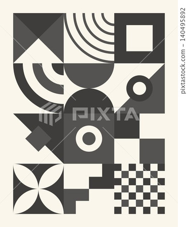 Wall art geometric background Wall art geometric background 140495892