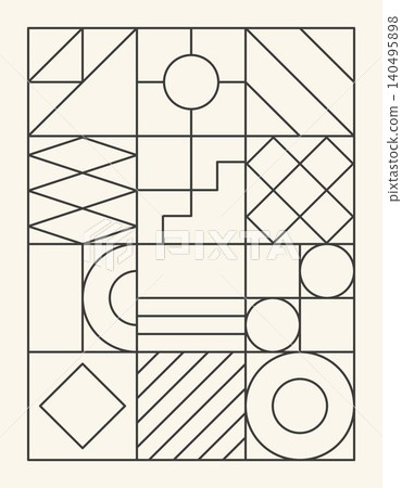 Abstract outline cover book Abstract outline cover book 140495898