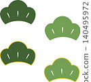 A simple pine tree illustration that can be used for New Year's greeting cards. 140495972