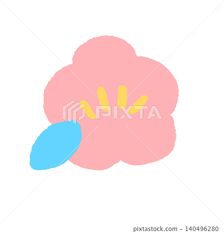 梅花波普風格插畫 梅花波普風格插畫 140496280