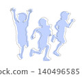 Silhouette illustration of a person running 140496585