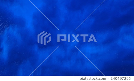 Dark blue rainy sky with falling raindrops texture for weather photography background design 140497295