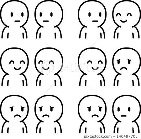 A set of stylized illustrations depicting the compatibility between two people. A set of stylized illustrations depicting the compatibility between two people. 140497703