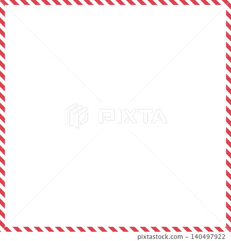 Thin frame with diagonal stripes, red, square, with copy space. Thin frame with diagonal stripes, red, square, with copy space. 140497922