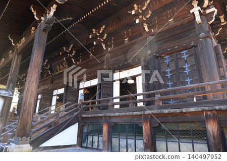 Historic Main Hall of Shinnyodo Temple in Kyoto Nov 26 2025 Historic Main Hall of Shinnyodo Temple in Kyoto Nov 26 2025 140497952
