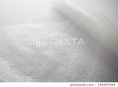 Cushioning material, packaging material, bubble wrap 140497994