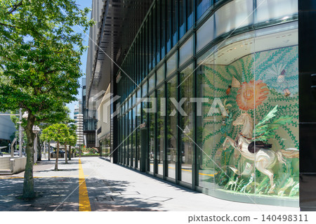 名古屋市中區榮廣小路通 名古屋榮地標飯店前的人行道 名古屋市中區榮廣小路通 名古屋榮地標飯店前的人行道 140498311