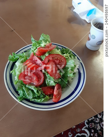 Fresh salad, tomatoes, raw salad Fresh salad, tomatoes, raw salad 140498697