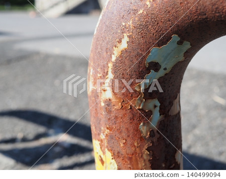Rusty mooring post, the art of rust, background, copy space, rust and wabi, the art of rust Rusty mooring post, the art of rust, background, copy space, rust and wabi, the art of rust 140499094