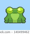 Pixel art Frog game asset design 140499462