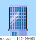 Pixel art Hotel Building game asset design 140499463
