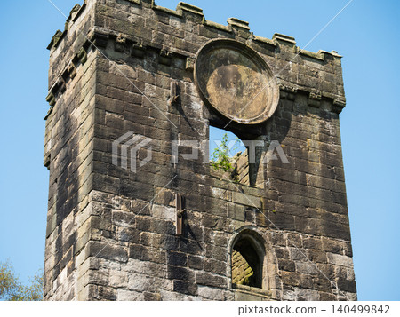 Saint Thomas a Becket Abbey Church tower ruins in Yorkshire Saint Thomas a Becket Abbey Church tower ruins in Yorkshire 140499842
