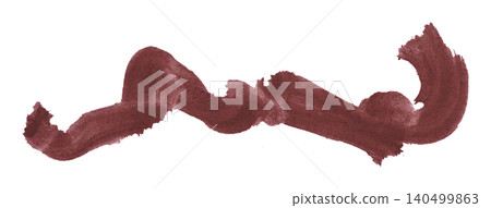 brown brush isolated on transparent background brown watercolor brown brush isolated on transparent background brown watercolor 140499863